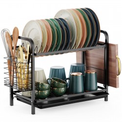 GSlife Dish Drying Rack Black