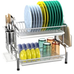  GSlife Dish Drying Rack for Kitchen Counter or in Sink