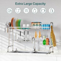  GSlife Over The Sink Dish Drying Rack Stainless Steel
